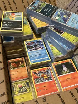 3800+ Medium Flat Rate Full Pokemon TCG Common/Uncommon Bulk Card Lot NO ENERGY - Image 1