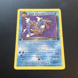 Pokemon Team Rocket 1st Edition Rare Non-Holo : Dark Gyarados 25/82 NM - Image 1
