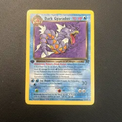 DARK GYARADOS Pokemon Card - WOTC - 1st Edition - Team Rocket - 25/82 - NM/Mint - Image 1