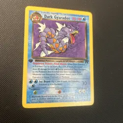 DARK GYARADOS Pokemon Card - WOTC - 1st Edition - Team Rocket - 25/82 - NM/Mint - Image 2