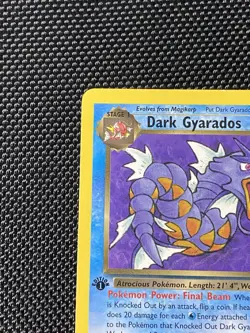 Dark Gyarados 25/82 1st Edition Pokemon Card - WOTC - Team Rocket - LP/NM - Image 2