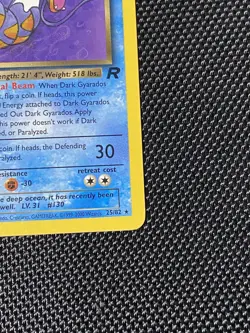 Dark Gyarados 25/82 1st Edition Pokemon Card - WOTC - Team Rocket - LP/NM - Image 4