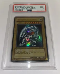Blue-Eyes White Dragon SDK-001 Ultra Rare 1st Edition PSA 9 MINT - Image 3