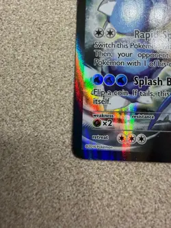 Pokemon TCG Blastoise EX XY122 Holo Black Star Promo Full Art XY Holo Rare - Image 4