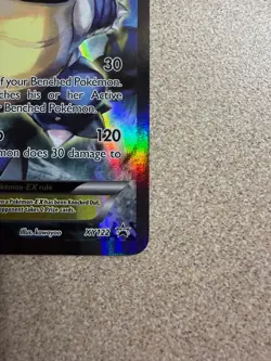 Pokemon TCG Blastoise EX XY122 Holo Black Star Promo Full Art XY Holo Rare - Image 5