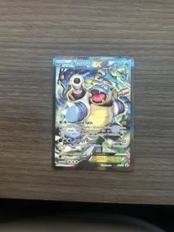 Pokemon TCG Blastoise EX XY122 Holo Black Star Promo Full Art XY Holo Rare - Image 2