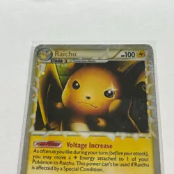 Raichu Prime Heartgold Soulsilver Undaunted 83/90 Holo Rare Pokemon Card 2010 - Image 2