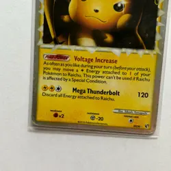 Raichu Prime Heartgold Soulsilver Undaunted 83/90 Holo Rare Pokemon Card 2010 - Image 3