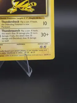 Electabuzz Base Set 20/102 Regular - Rare 1999-2000 4th Print Pokemon Card - Image 5