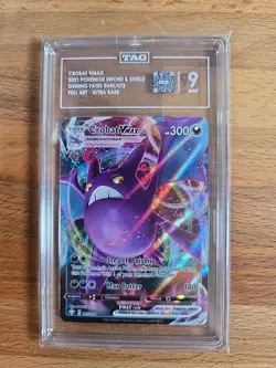 Pokemon TCG 2021 Crobat VMAX Ultra Rare Holo Card 45/72 Shining Fates - Image 1