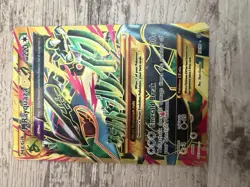 Pokemon TCG M Rayquaza EX Full Art Ultra Rare Ancient Origins Card 98/98 - Image 5