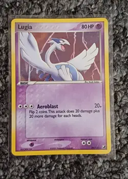 Pokemon EX Unseen Forces Lugia Holo Card 29/115 2005 - Image 1