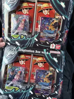One Piece Card Game Illustration Box vol. 6 x2 Factory Sealed vol 2 tin x2 - Image 1