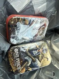 One Piece Card Game Illustration Box vol. 6 x2 Factory Sealed vol 2 tin x2 - Image 4