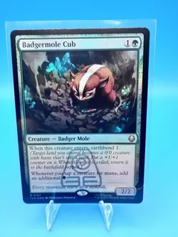 Magic MTG Avatar Badgermole Cub Mythic Foil NM #167 - Image 1