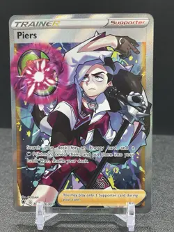 Pokemon Piers Full Art Ultra Rare Holo #TG28 Trainer Gallery Astral Radiance - Image 1
