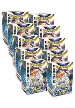 Pokemon Brilliant Stars Build & Battle DISPLAY 10 box TCG Sealed - Image 1