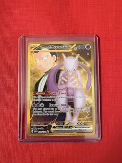 Pokemon Team Rocket's Mewtwo ex 240/182 Sv10: Destined Rivals Hyper Rare EX - Image 1