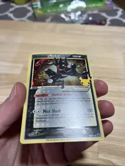 Pokemon Greninja TCG Star SWSH144 Celebrations Black Star Promo Shiny Holo SWIRL - Image 2