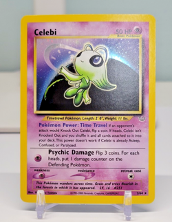 Celebi Holo Rare 3/64 Neo Revelation 2001 WOTC Pokemon TCG LP/NM - Image 1