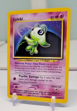 Celebi Holo Rare 3/64 Neo Revelation 2001 WOTC Pokemon TCG LP/NM - Image 2