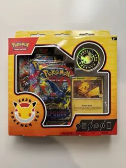 Pokemon TCG 2026 Pokemon Day 30th Anniversary Sealed Box Pikachu Promo 3 Packs - Image 1