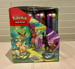 Pokemon TCG Prismatic Evolutions Mini Tin Display Case Sealed - Image 2