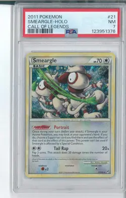 PSA 7 Smeargle (123951376)) - 21/95 - Call of Legends Graded Pokemon - Image 1