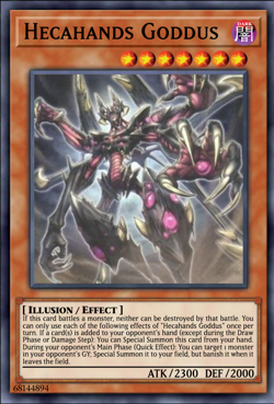 Yugioh! 3x Hecahands Godos Phantom Revenge RARE PHRE-EN003 PREORDER - Image 1