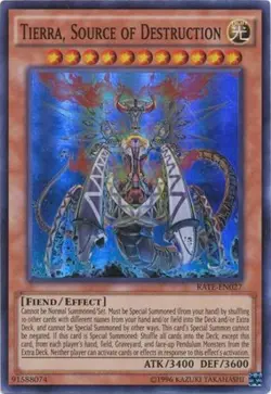 Tierra, Source of Destruction - RATE-EN027 - Super Rare - Unlimited Edition - Li - Image 1