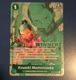 WINNER Kouzuki Momonosuke OP01-041 - Tournament Pack Vol.7 - One Piece TCG - Image 1