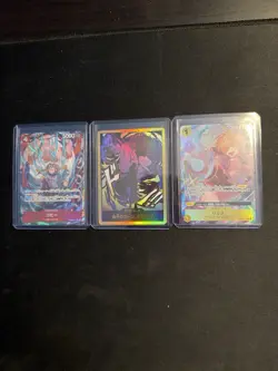 One Piece TCG Gold Don!! Rob Lucci, Lilith Parallel, Kolby Parallel Japanese Lot - Image 1