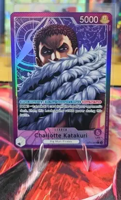Charlotte Katakuri Leader Parallel Alt Art OP11-062 A Fist of Divine Speed. NM. - Image 1