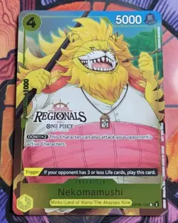 Nekomamushi - One Piece TCG OP06-110 - Promo - Offline Regionals 2024 NM - Image 1