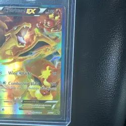Pokemon Charizard EX XY121 Black Star Promo Full Art Holo Card MP Miss Print - Image 4