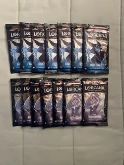 Lorcana The First Chapter x14 Loose Booster Packs (New Sealed Packs / No Box) - Image 1