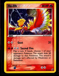 Ho-Oh 27/115 EX Unseen Forces Holo Rare Vintage Pokemon TCG Card LP 0405#274 - Image 1