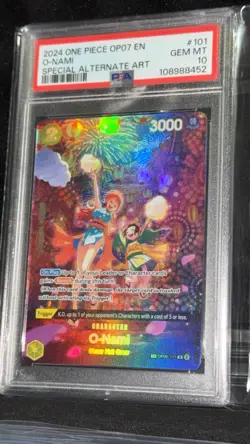 O-Nami SP OP07 500 Years In The Future One Piece TCG English PSA 10 Alt Art - Image 2