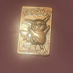 Pikachu 1999 Pokemon 23K Gold-Plated Burger King Nintendo Promo Trading Card - Image 1