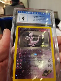 Rocket's Mewtwo Cgc 9 Mint Winner Best Of Game Promos 8 2003 Reverse Holo Card - Image 5