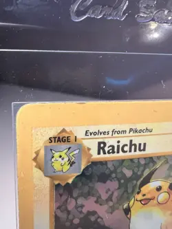 Pokemon TCG Raichu Base Set Holo Shadowless Rare Card 14/102 Vintage WOTC - Image 2
