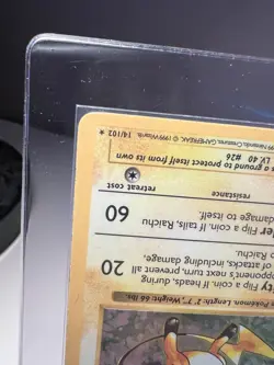 Pokemon TCG Raichu Base Set Holo Shadowless Rare Card 14/102 Vintage WOTC - Image 5