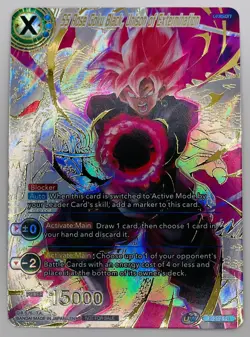SS Rose Goku Black Unison of Extermination GOLD STAMP Foil Dragon Ball Super LP - Image 1