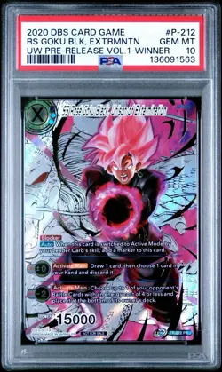 PSA 10 SS Rose Goku Black Unison of Extermination Dragon Ball Super Gold Stamp - Image 1
