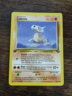 Pokemon Jungle 1st Edition Cubone 50/64 Non Holo NM-MINT - Image 1