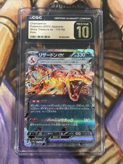 Charizard ex 115/190 Shiny Treasure ex Double Rare Japanese - CGC 10 Pristine 🔥 - Image 1