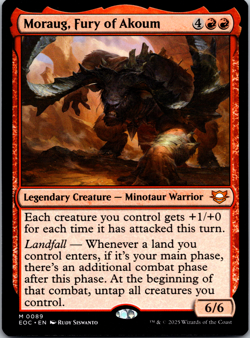 Moraug, Fury of Akoum - Magic: The Gathering - Edge of Eternities Regular - Image 1