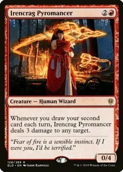 X 1 Irencrag Pyromancer NM-M ELD 128 MTG Magic The Gathering - Image 1
