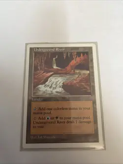 MTG | Underground River | 5th Edition | Regular | Moderately Played | English - Image 1