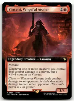 Vincent, Vengeful Atoner (Extended Art) 157 MTG Commander: FINAL FANTASY R NM - Image 1